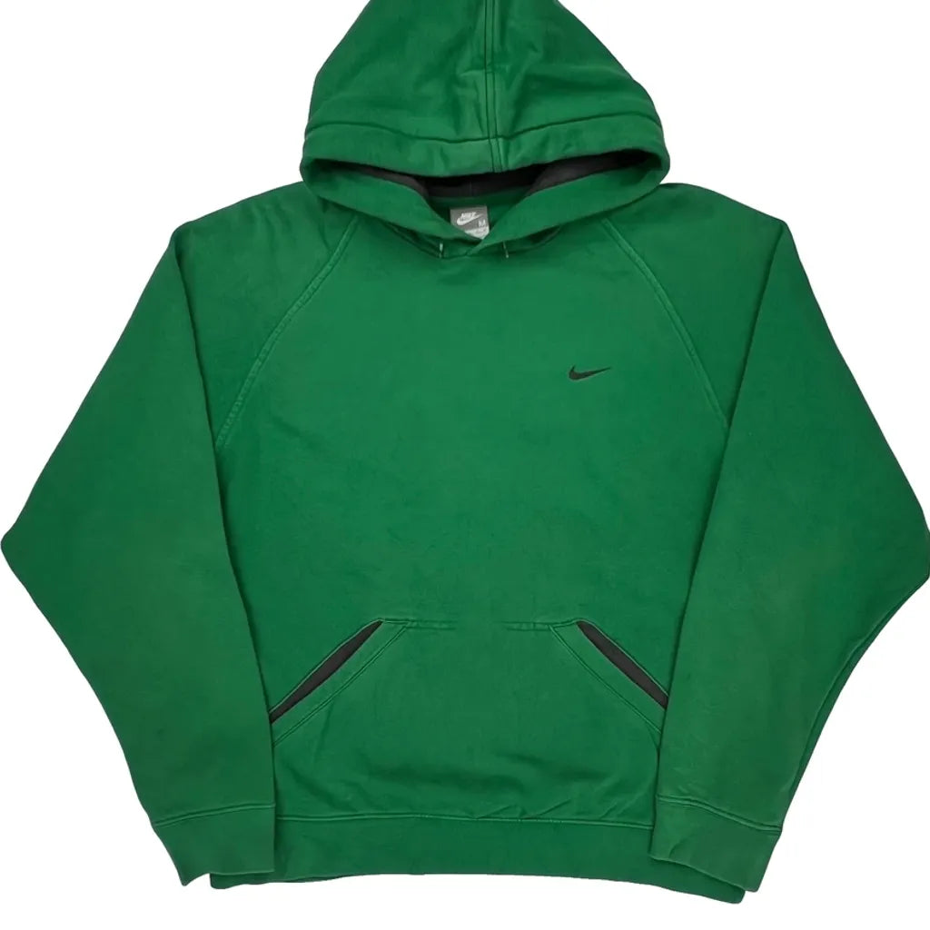 Nike Hoodie - Medium Green Cotton