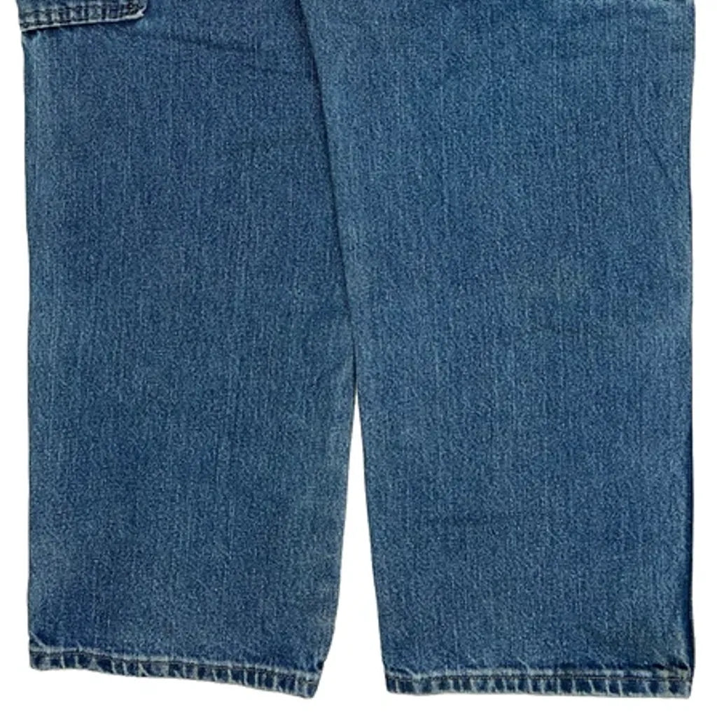 Dickies Double Knee Carpenter Pants - 34W 30L Blue Cotton