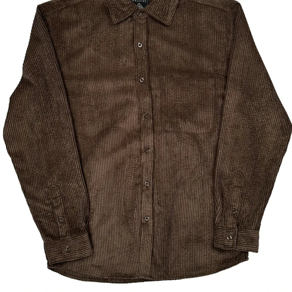 Super Massive Shirt - Medium Brown Corduroy