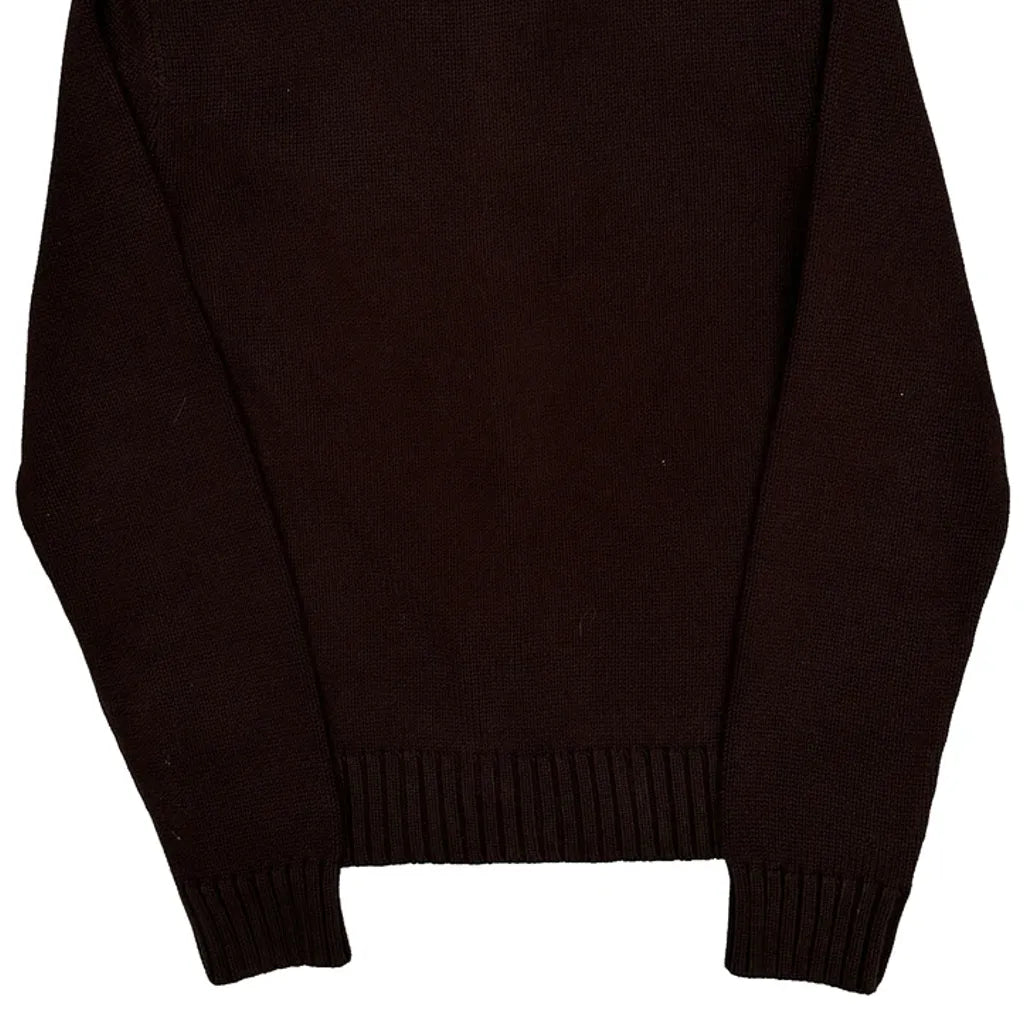 Ralph Lauren Zip Up - Medium Brown Cotton