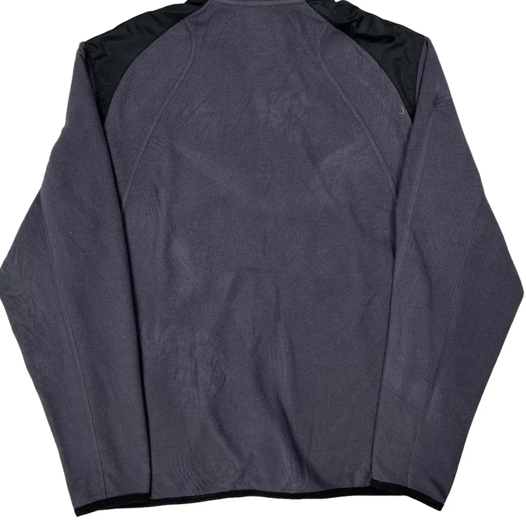 Nike Fleece Jacket - Large Gray Polyester