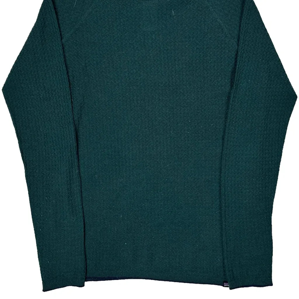 Patagonia Sweatshirt Fleece - Large Green Merino Wool Blend