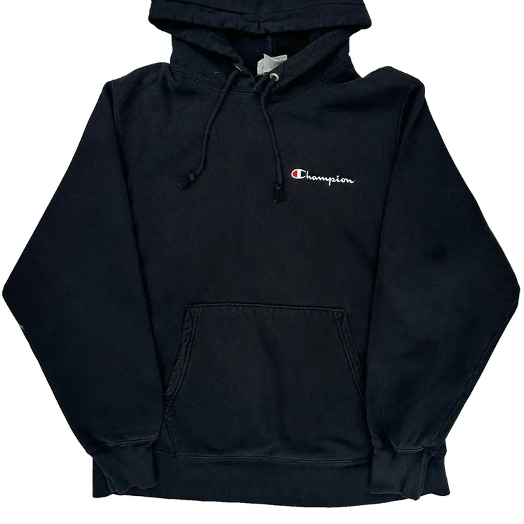 Reverse Weave Champion Hoodie - Medium Black Cotton Blend