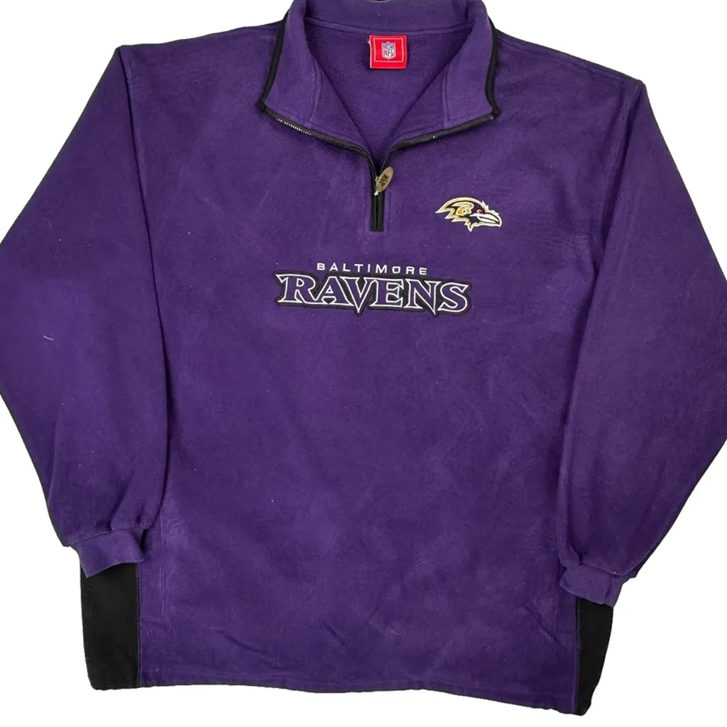 Baltimore Ravens Nfl Football 1/4 Zip - 3XL Purple Polyester