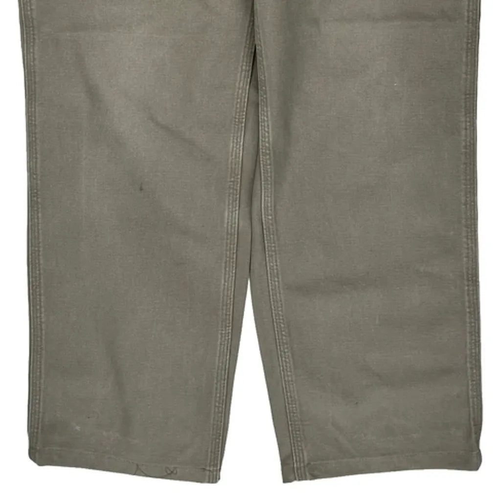 Carhartt B11 Des Carpenter Pants - 32W 31L Gray Cotton
