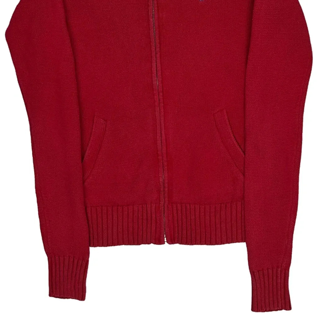 Ralph Lauren Sport Zip Up - Small Red Cotton