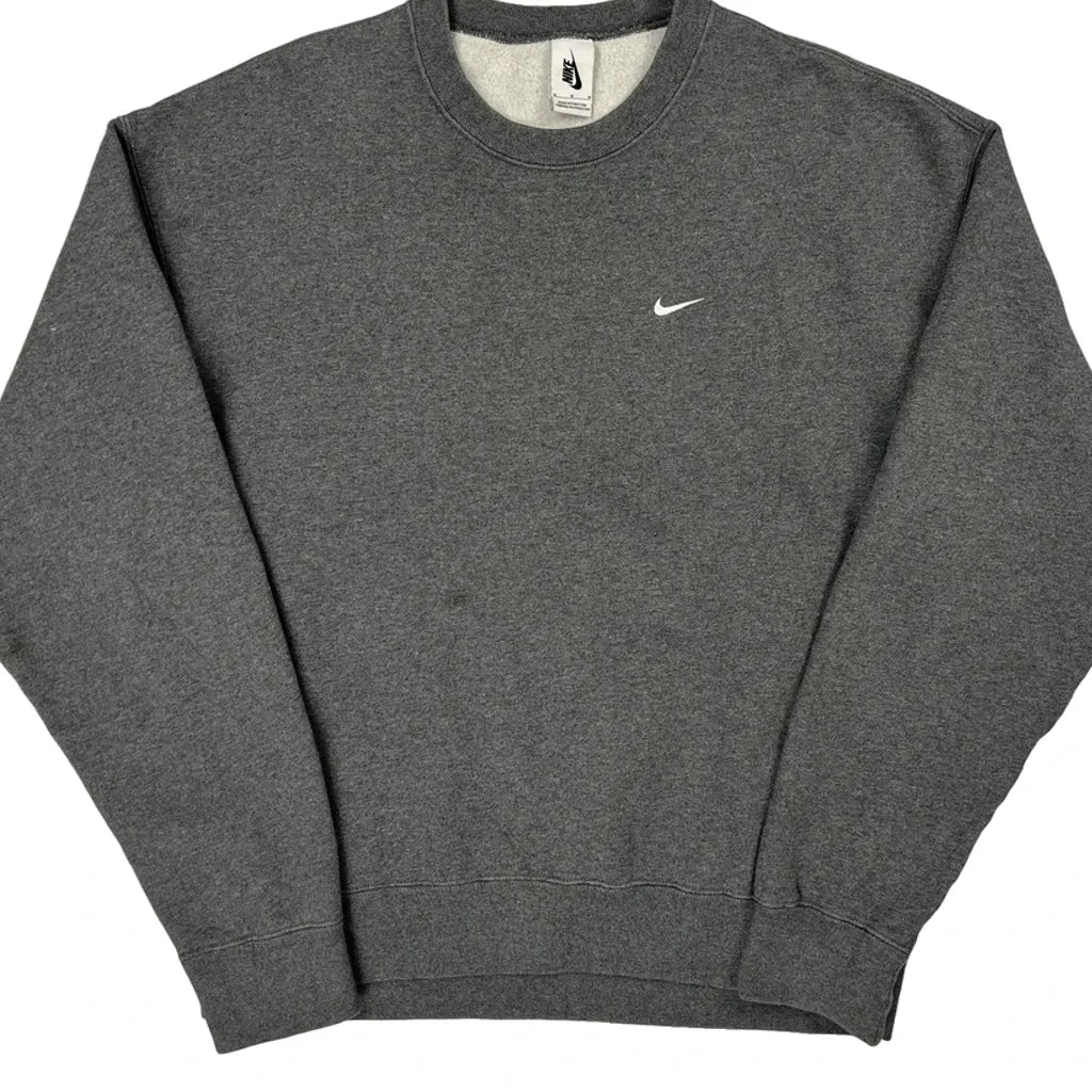 Nike Sweatshirt - Medium Gray Cotton Blend
