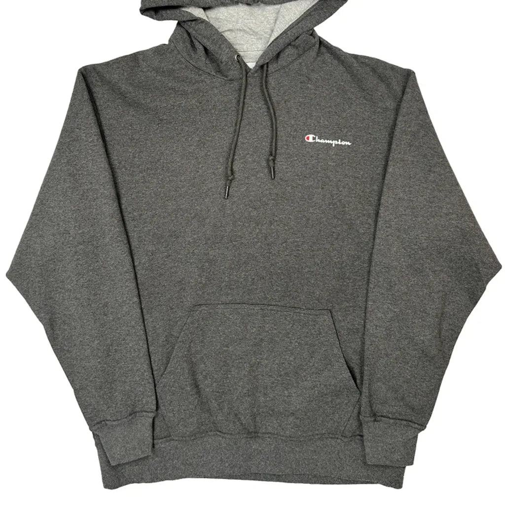 Champion Hoodie - XL Gray Cotton Blend
