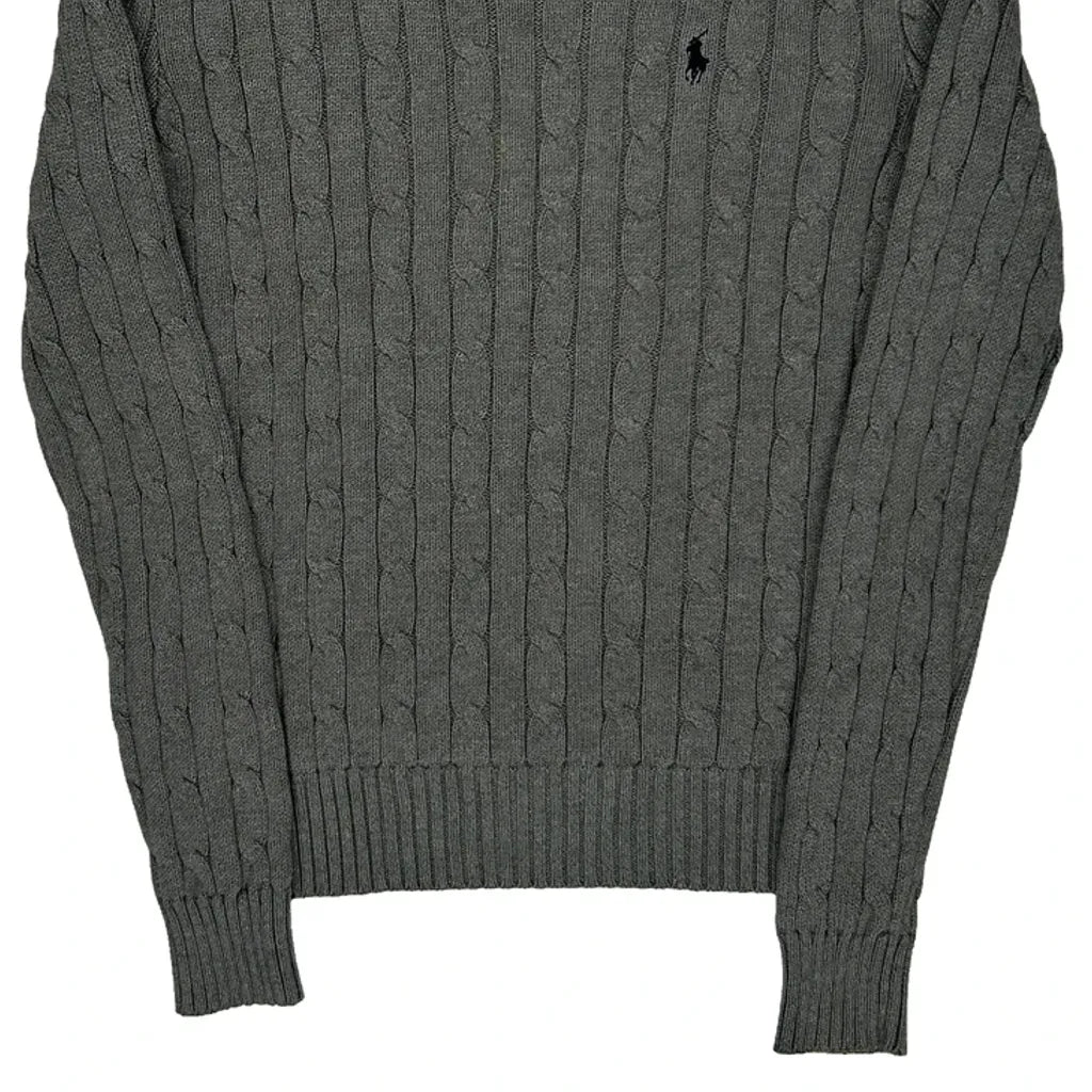 Polo By Ralph Lauren Sweater - Medium Gray Cotton