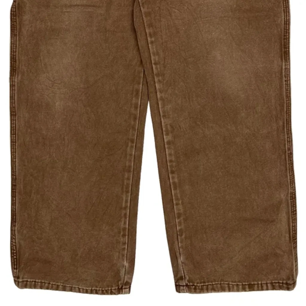 Dickies Carpenter Pants - 34W 32L Brown Cotton