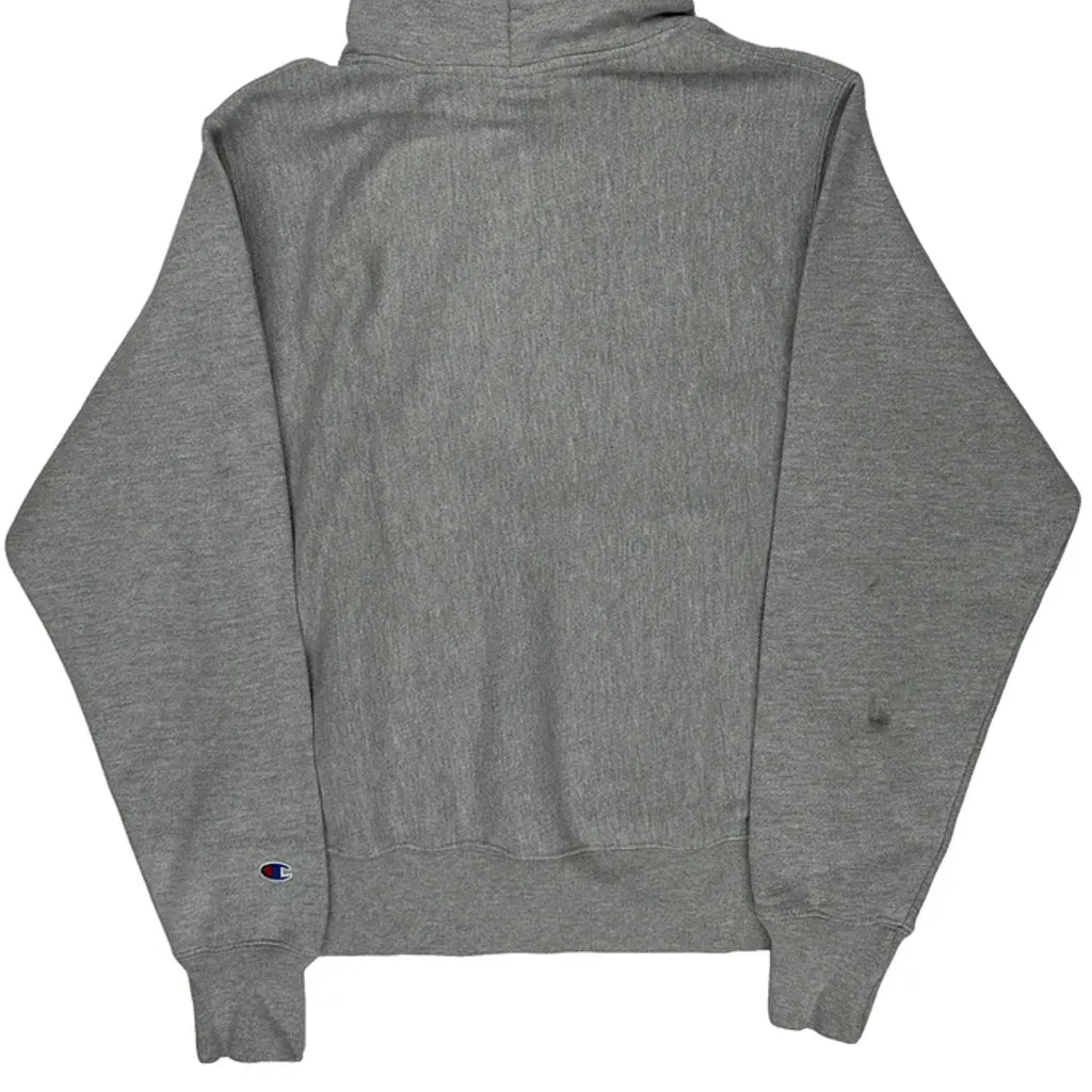 Reverse Weave Champion Chappy Graphic Hoodie - Small Gray Cotton Blend