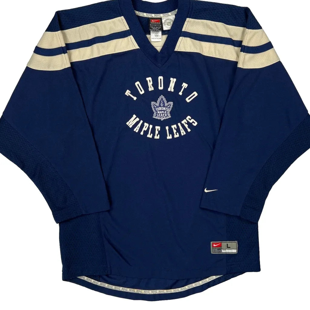 Toronto Maple Leafs Nike Nhl Jersey - Large Blue Polyester