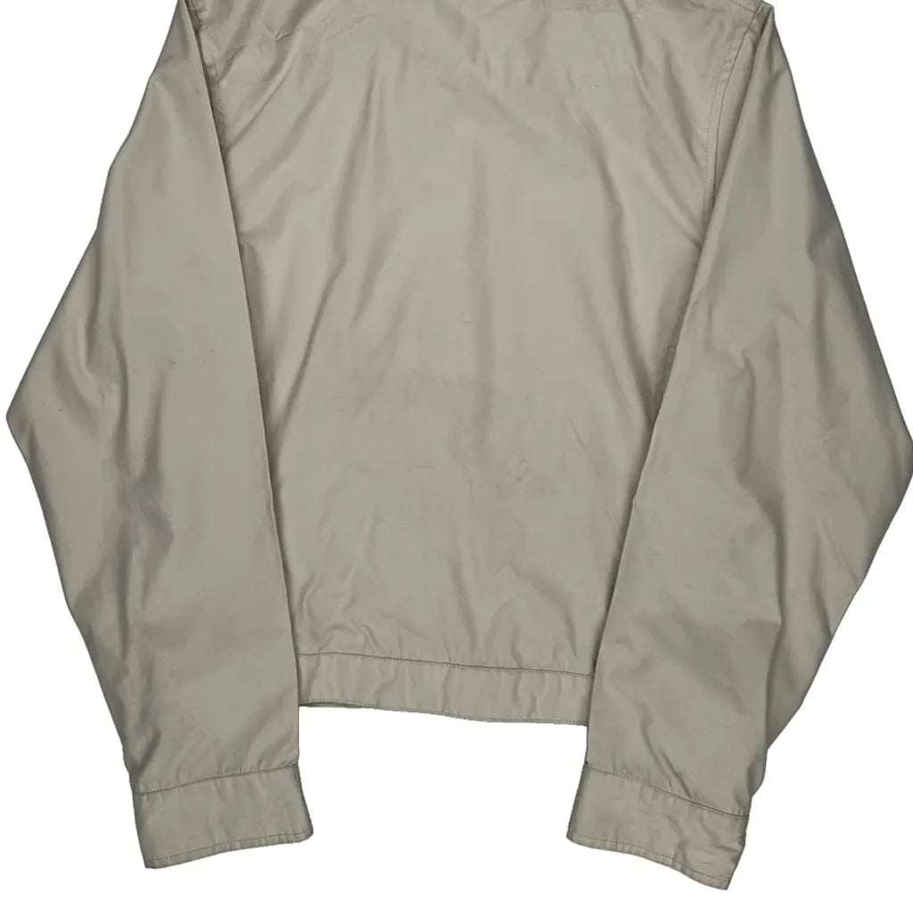 Tommy Hilfiger Cropped Harrington Jacket - Small Beige Cotton