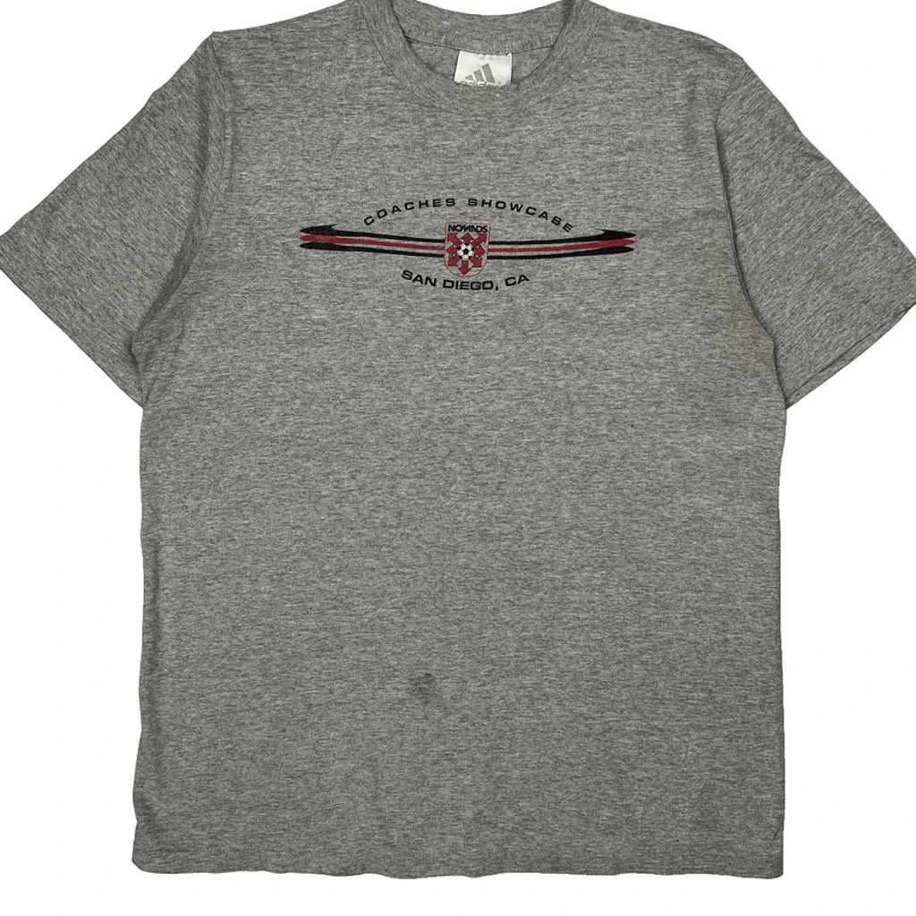 Coaches Showcase San Diego, Ca Adidas Graphic T-Shirt - XL Gray Cotton