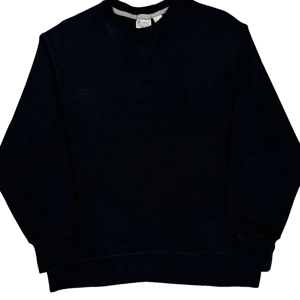 Reverse Weave Champion Sweatshirt - Medium Black Cotton
