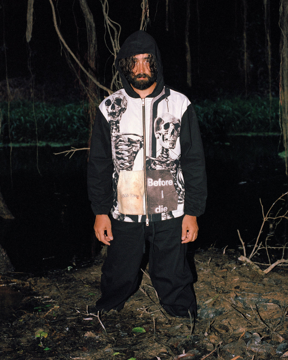 GOOD TIME ZIP PONCHO HOODIE