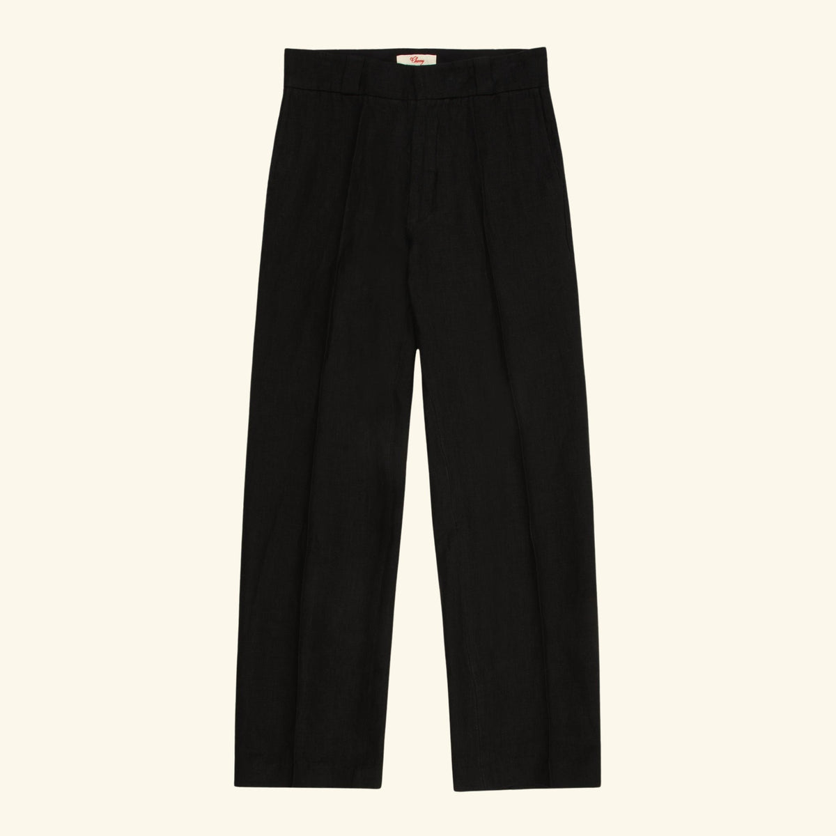 Linen Western Chino Pants (Black)