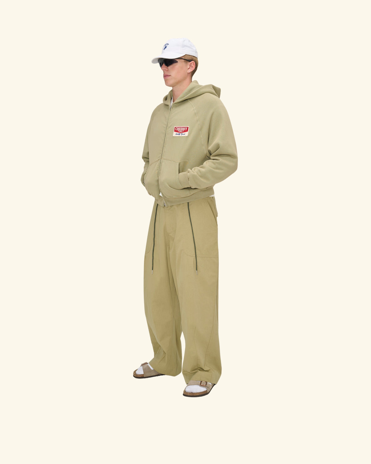 Twill Parachute Pants (Cactus Green)