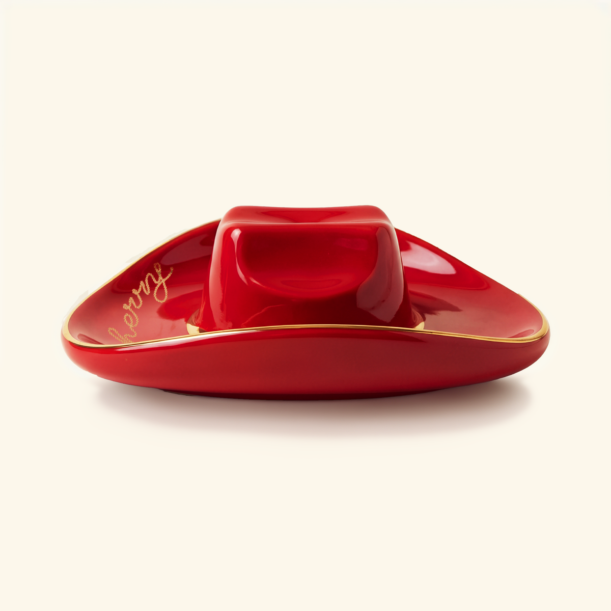Cowboy Hat Incense Holder (Red/Gold)