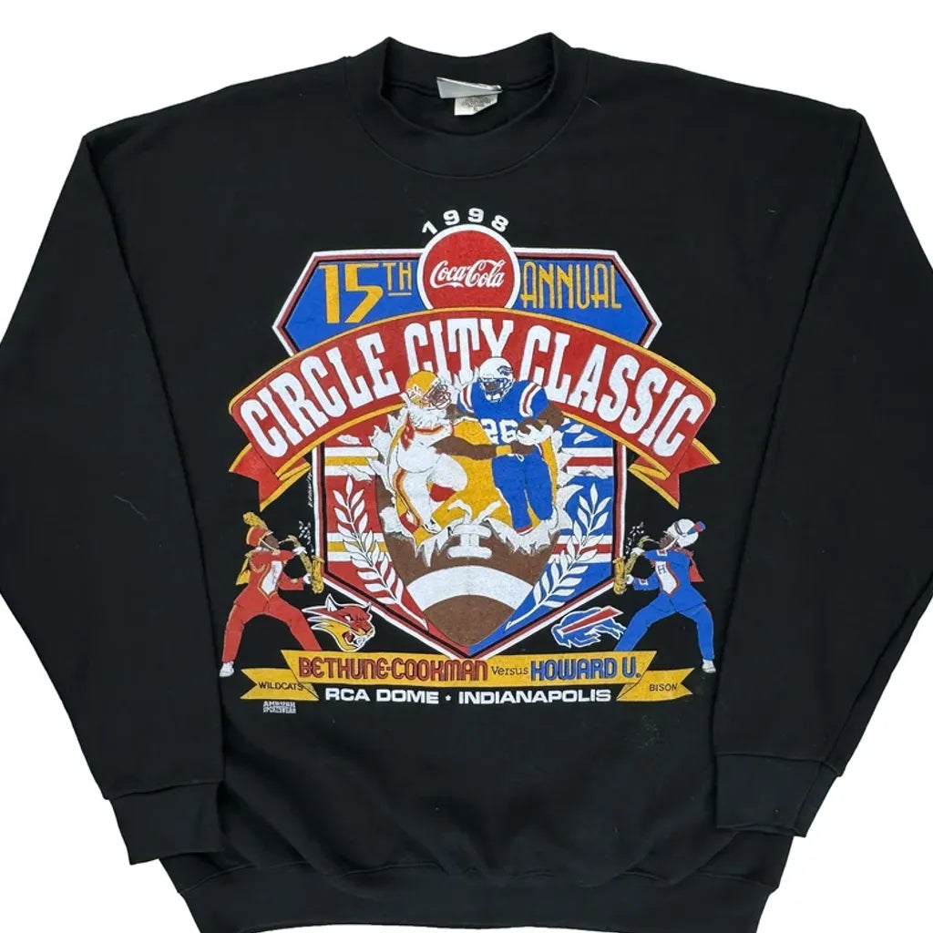 1998 Circle City Classic Lee Graphic Sweatshirt - XL Black Cotton