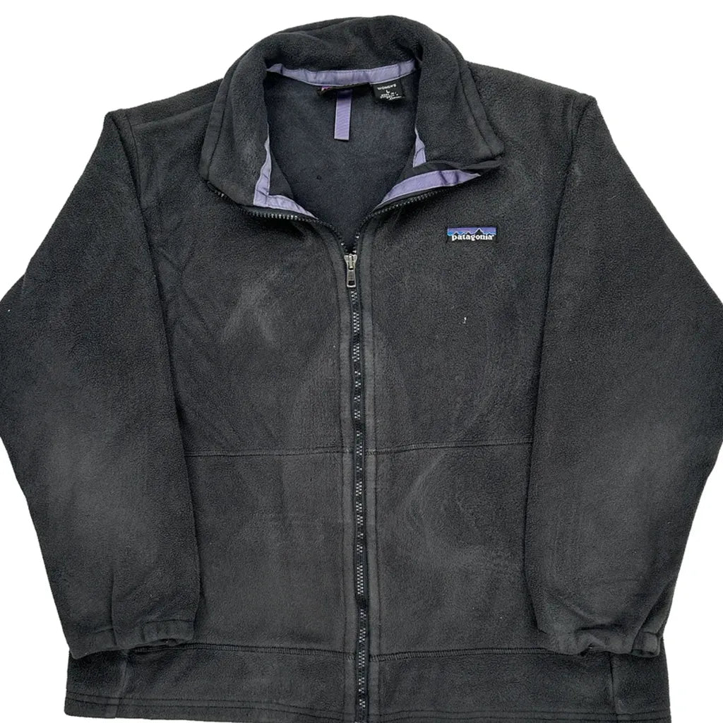 Patagonia Fleece Jacket - Large Black Polyester