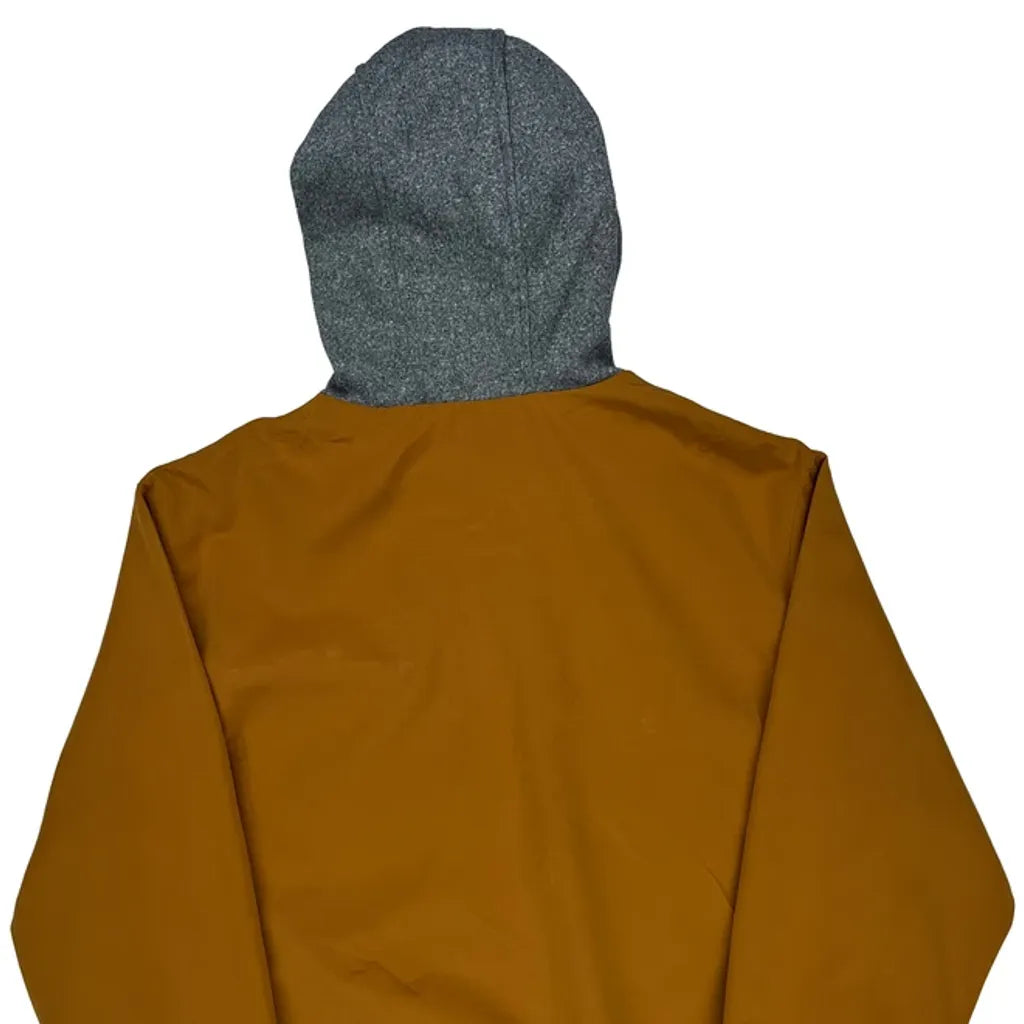 Ecko Unltd Hooded Workwear Shirt Jacket - Large Orange Polyester