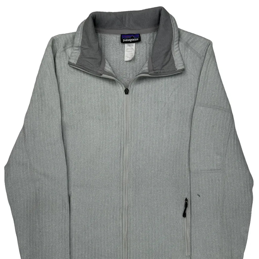 Patagonia Fleece Jacket - Large Gray Polyester
