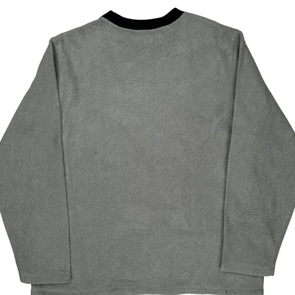 Mickey Mouse Disney Cartoon Long Sleeve T-Shirt - Medium Gray Polyester