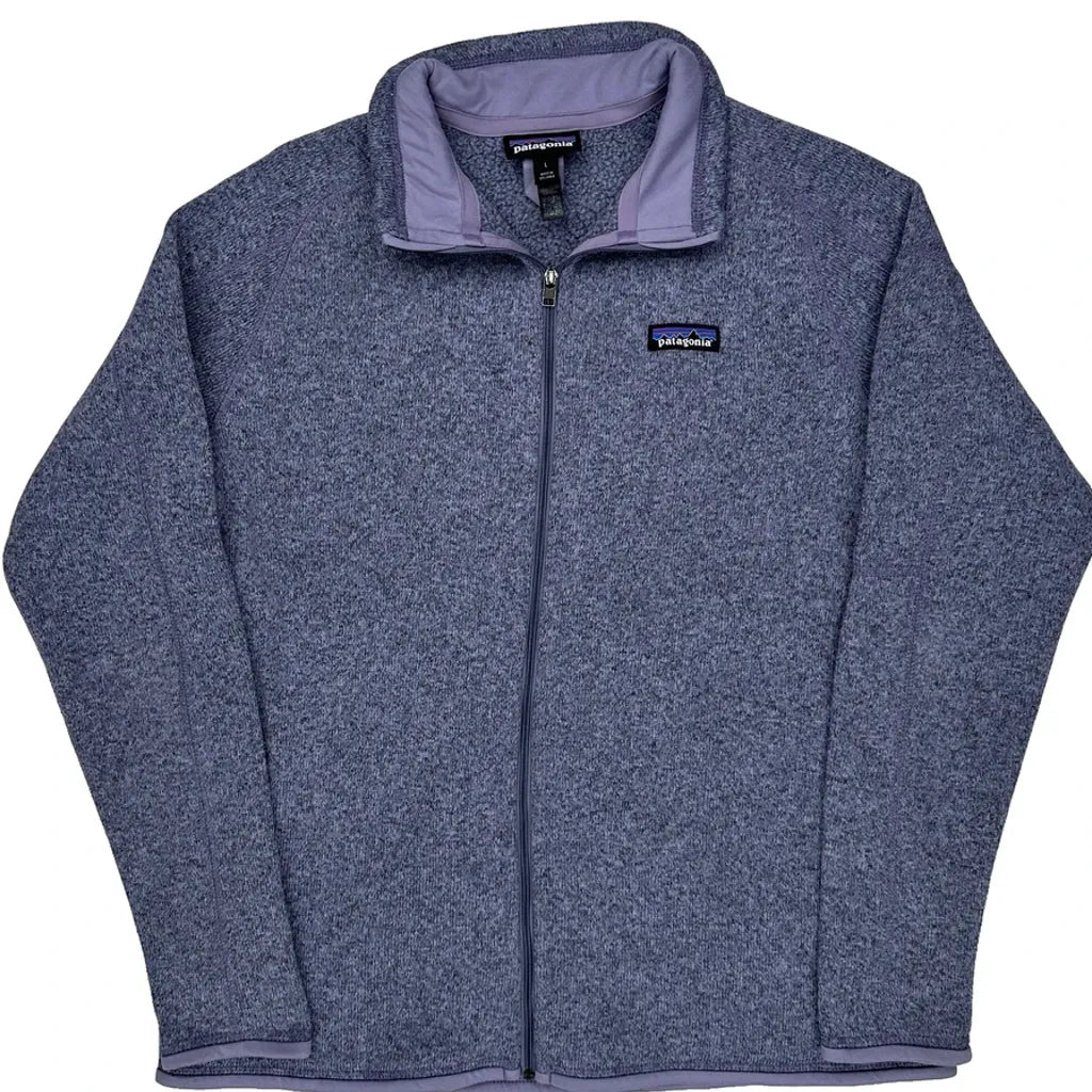 Patagonia Fleece Jacket - Large Blue Polyester