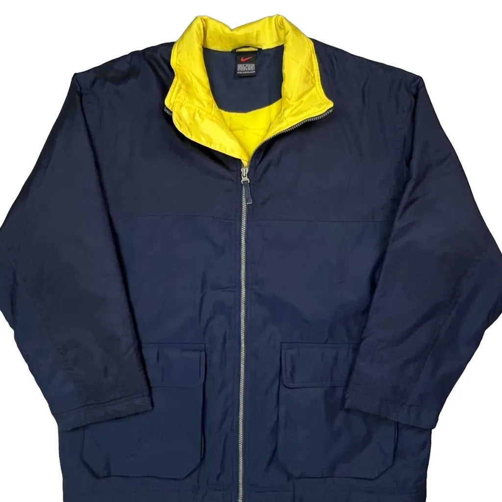 Nike Spellout Windbreaker - Medium Navy Polyester