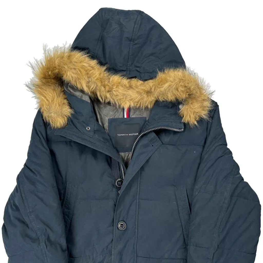 Tommy Hilfiger Parka - XL Blue Polyester