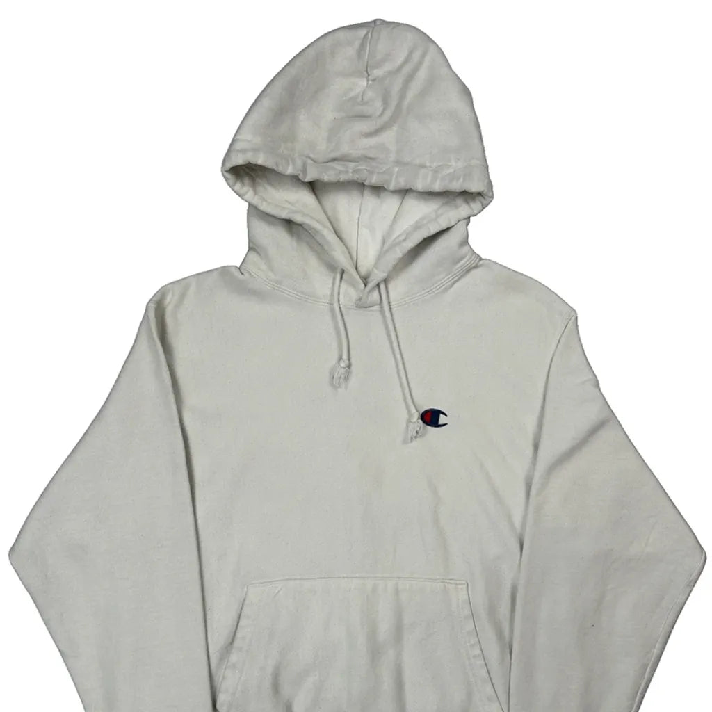 Reverse Weave Champion Hoodie - Medium White Cotton