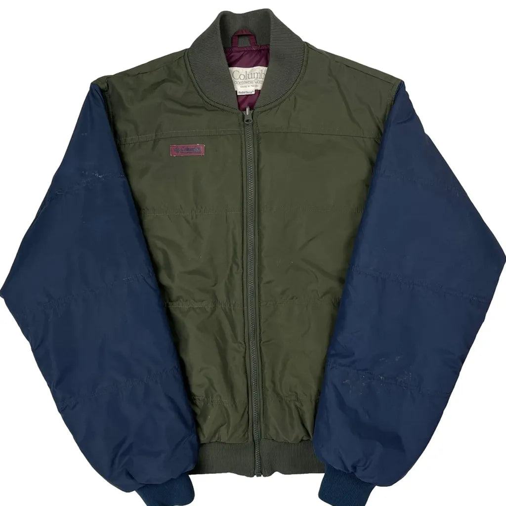 Columbia Bomber Jacket - Small Blue Polyester