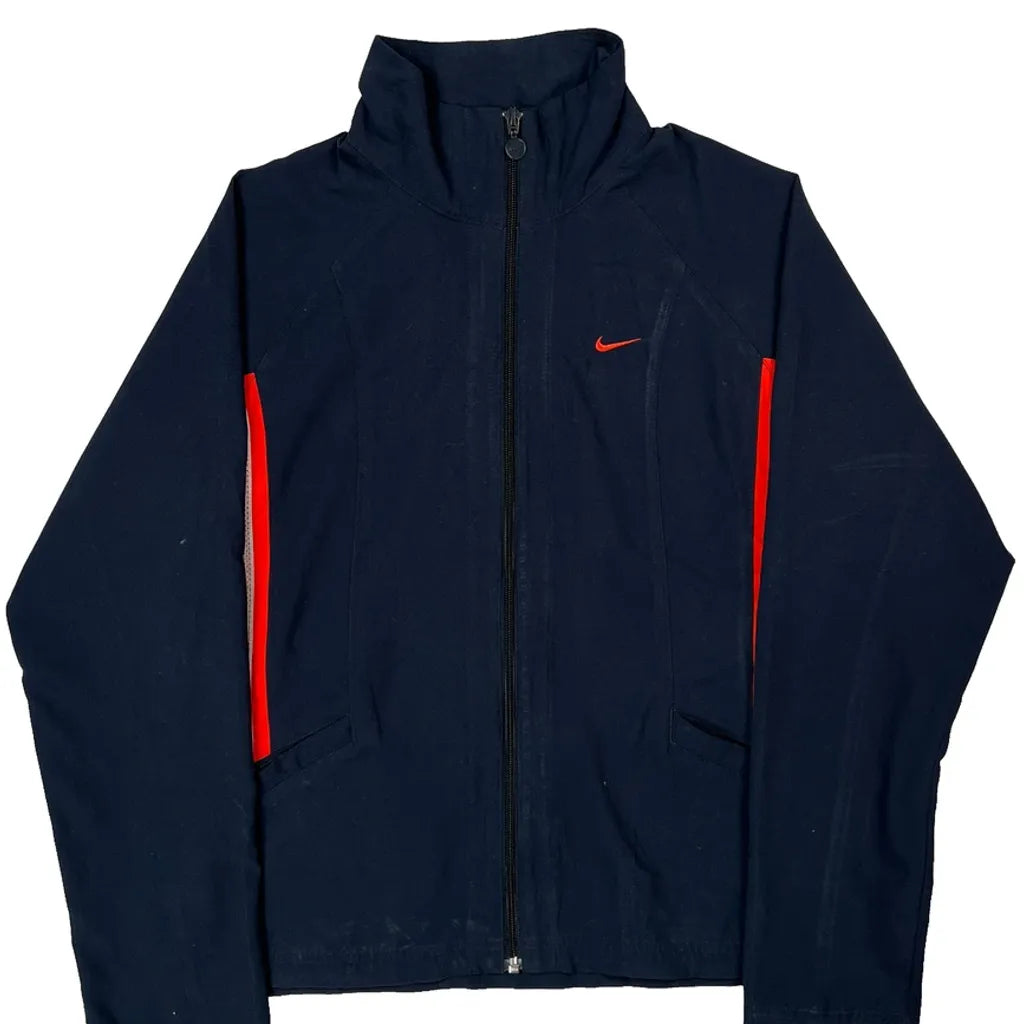 Nike Track Jacket - Medium Navy Polyester