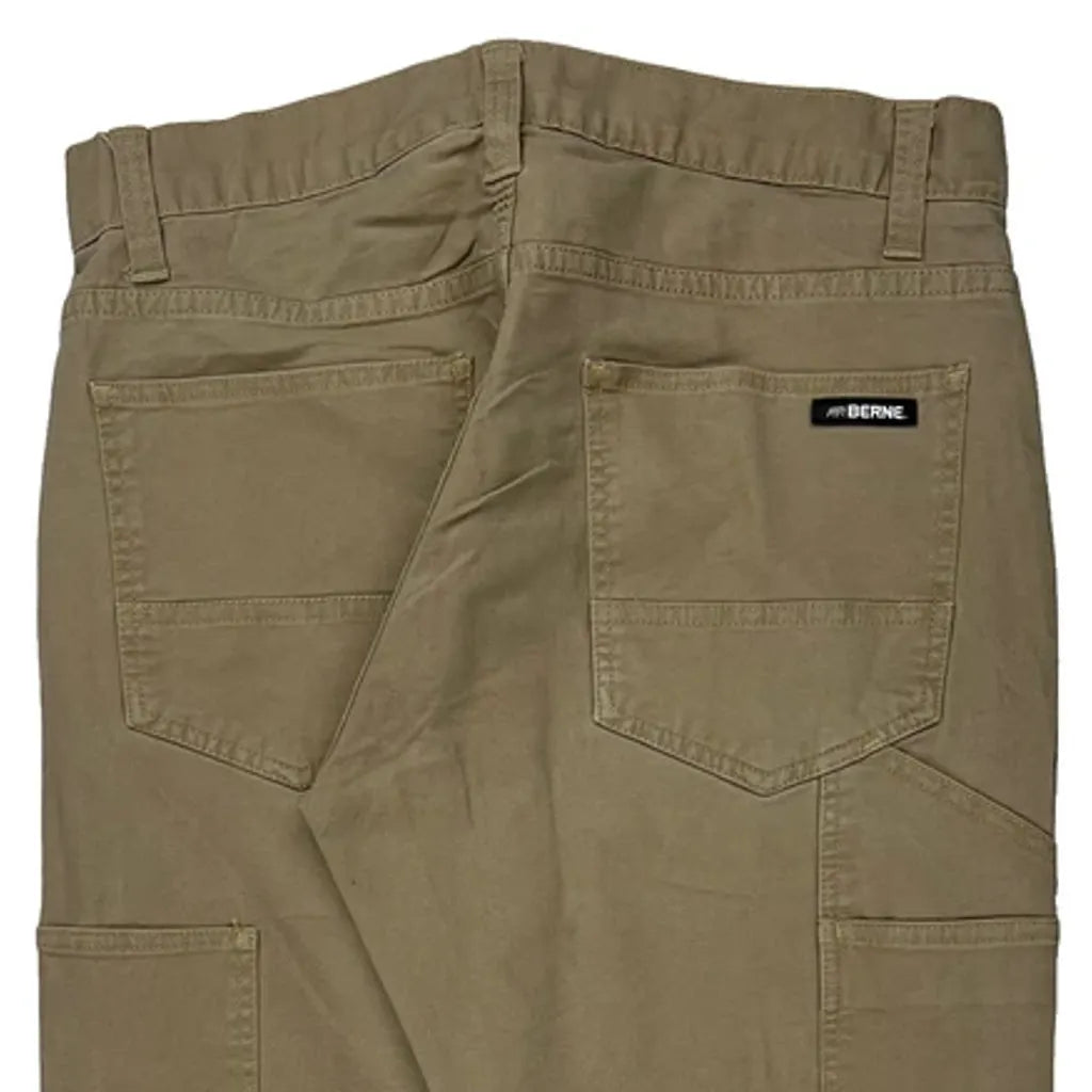 Berne Cargo Pants - 34W 30L Khaki Cotton Blend