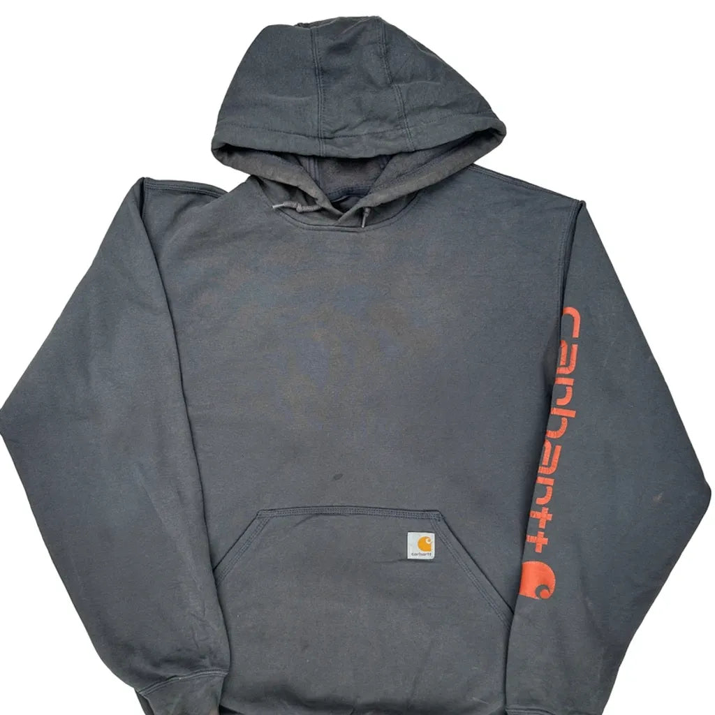 Loose Fit Carhartt Hoodie - Medium Gray Cotton