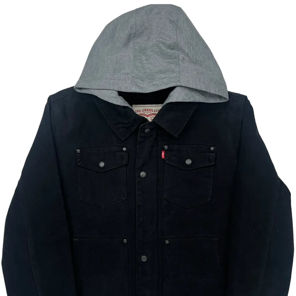 Levis Denim Jacket - Large Black Cotton