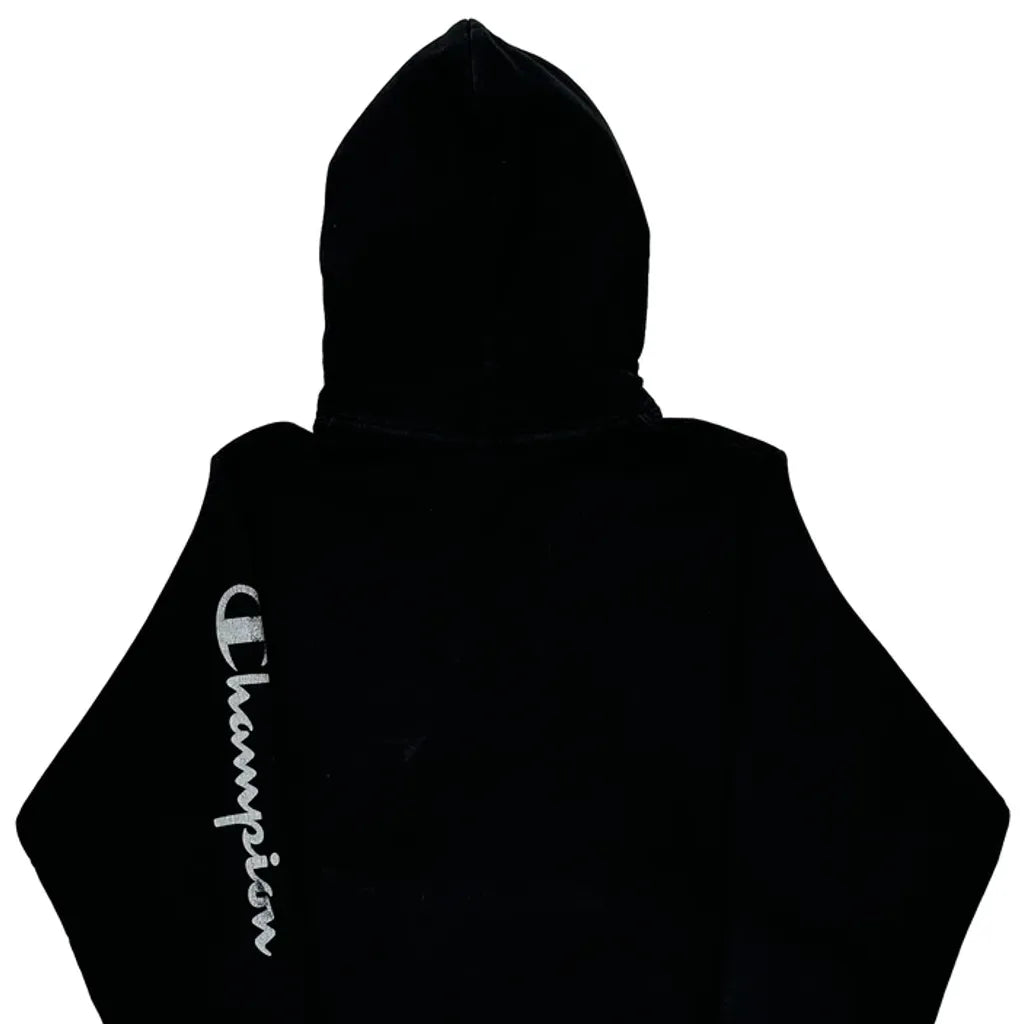 Reverse Weave Champion Hoodie - Small Black Cotton