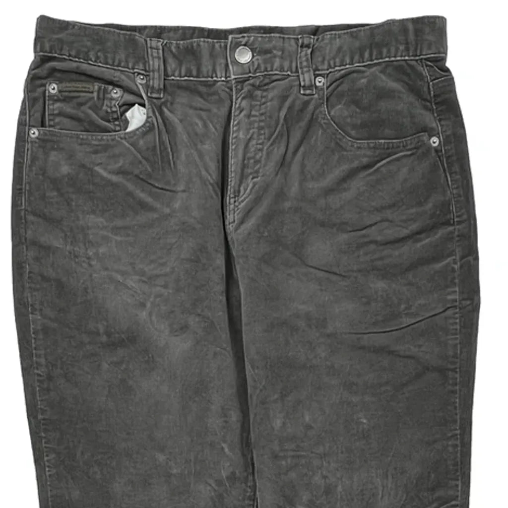 Calvin Klein Jeans Cord Pants - 31″ Waist Gray Corduroy