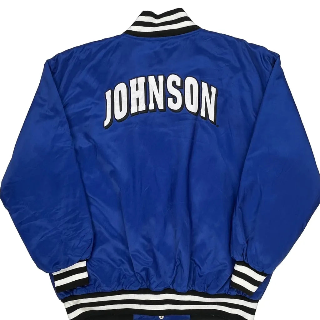 Johnson Chase Authentics Nascar Varsity Jacket - XL Blue Polyester