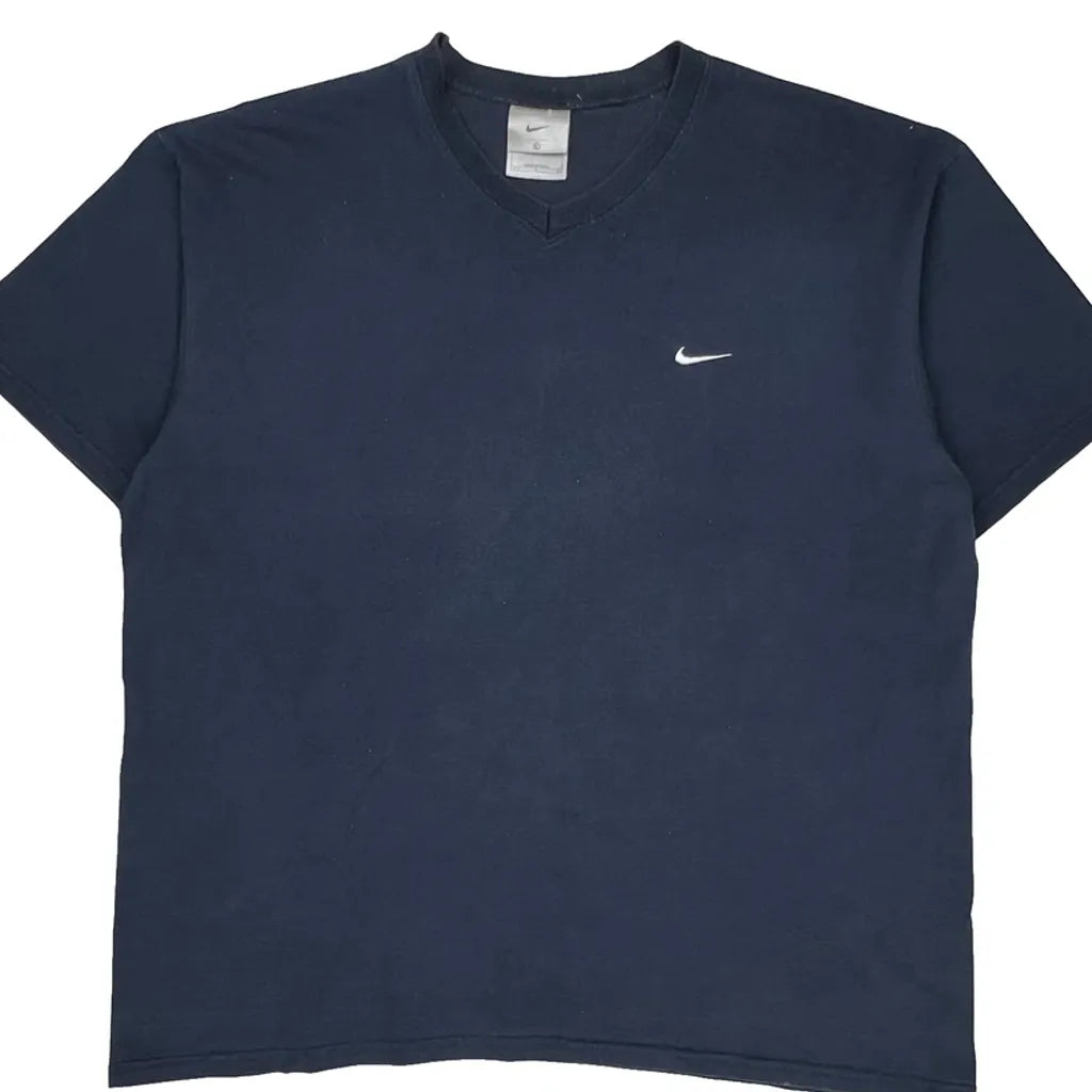 Made In USA Nike T-Shirt - Large Blue Cotton