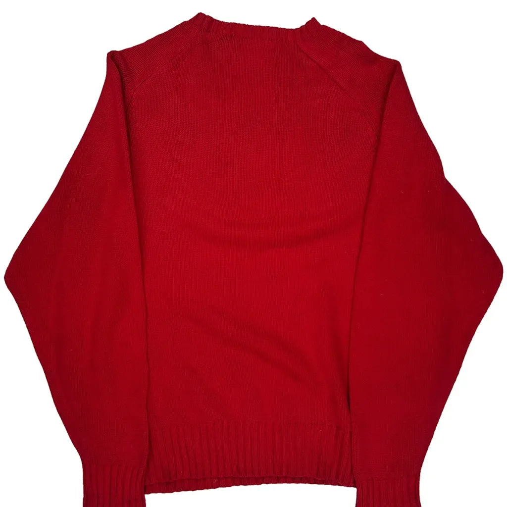 Polo By Ralph Lauren Sweater - Medium Red Cotton