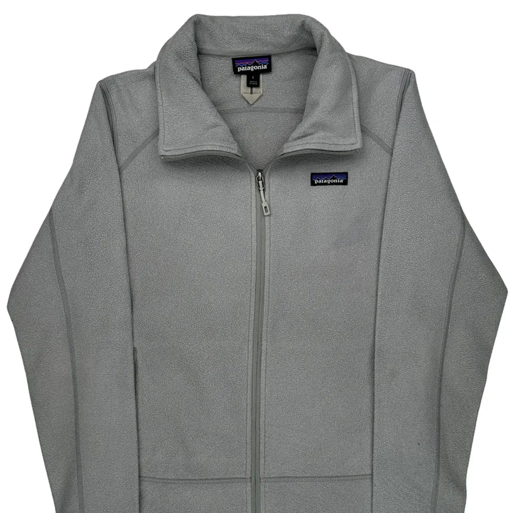 Patagonia Fleece Jacket - Large Gray Polyester