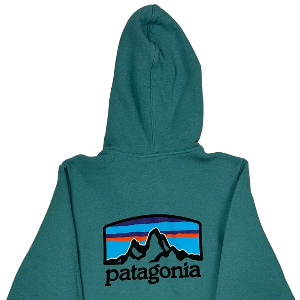 Patagonia Hoodie - XS Green Cotton