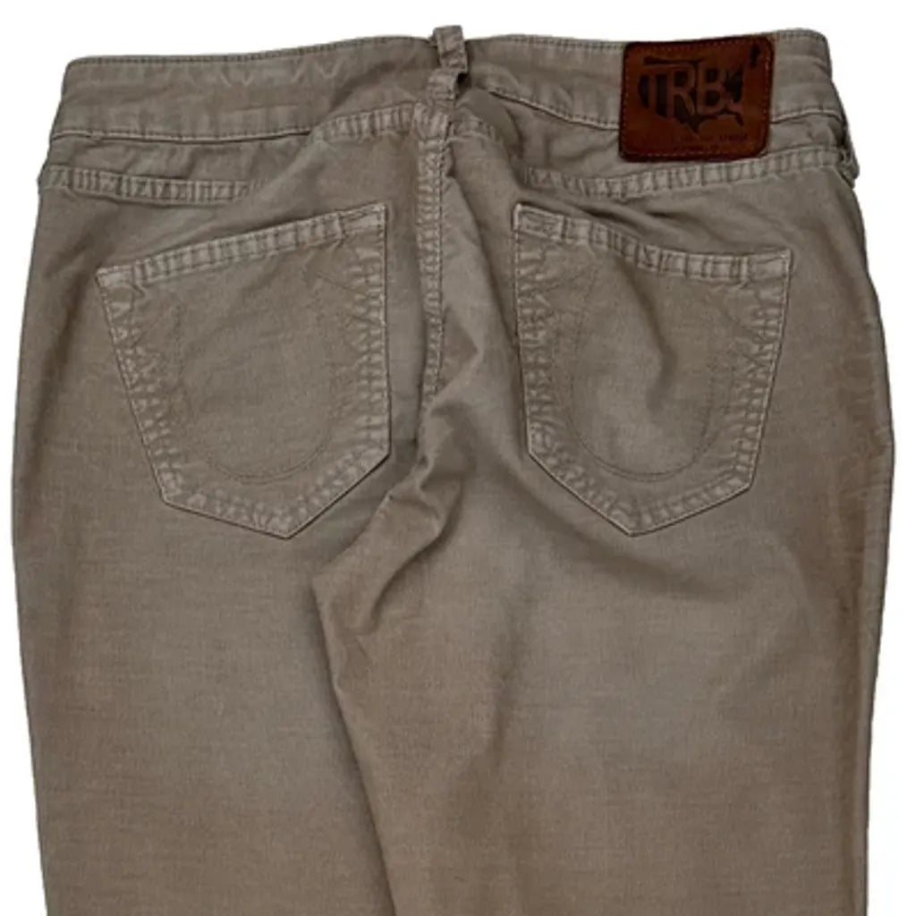 True Religion Skinny Jeans - 28W US 4 Beige Cotton