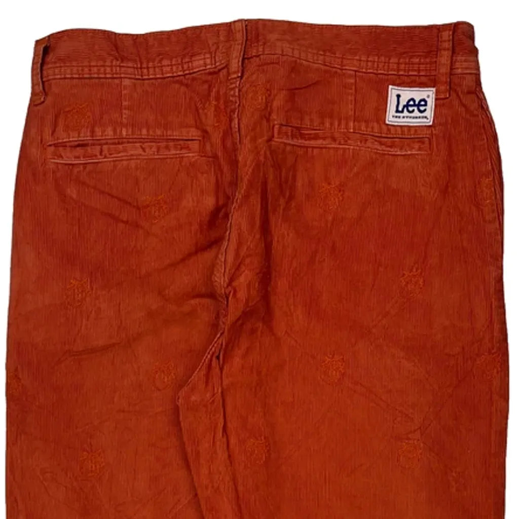 Lee Cord Pants - 32″ Waist Orange Corduroy