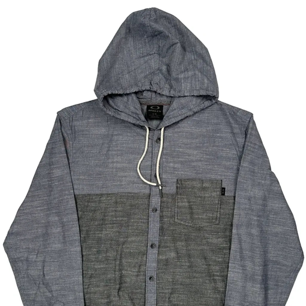 Oakley Shirt - Large Gray Cotton