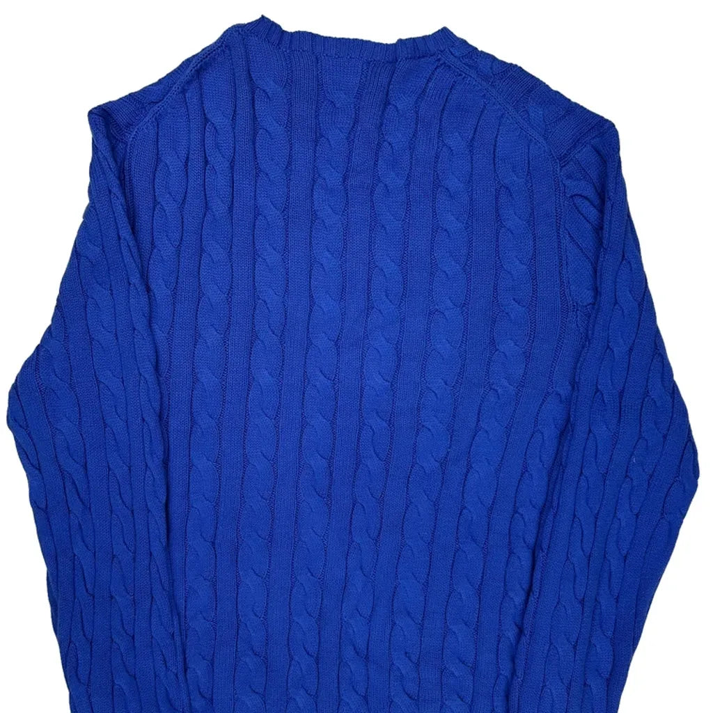 Polo By Ralph Lauren Sweater - XL Blue Cotton