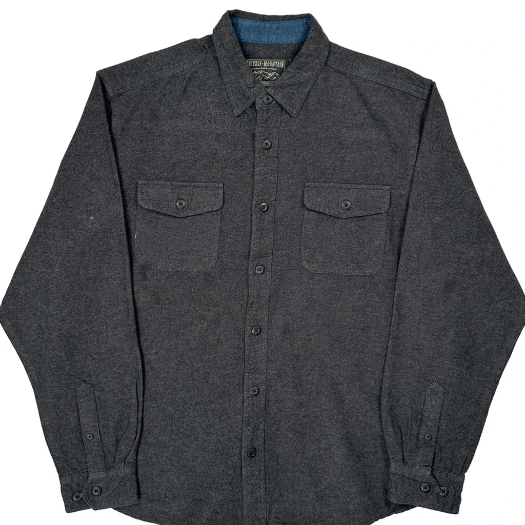 Grizzly Mountains Shirt - XL Gray Cotton