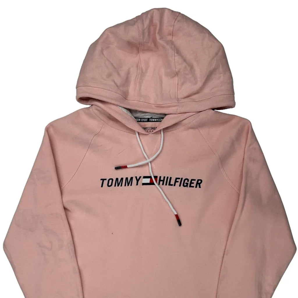 Tommy Hilfiger Hoodie - Medium Pink Cotton